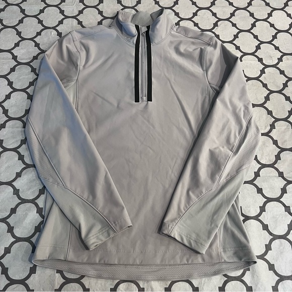 Lululemon Chillstop 1/2 Zip Tech Fleece Softshell Sweater Mens Medium - Picture 4 of 14
